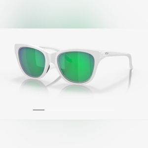 Women's 😎 Oakley Hold Out OO9357-0455 Polished White Frame w/ Jade Iridium Lens